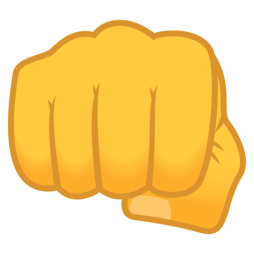 Fisted Hand Sign on JoyPixels