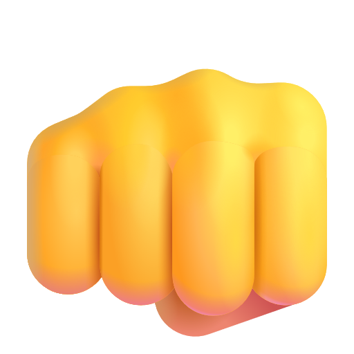 Fisted Hand Sign on Microsoft 3D