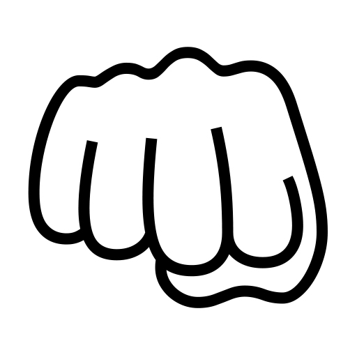 Fisted Hand Sign on Noto Emoji