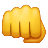 Fisted Hand Sign on WhatsApp