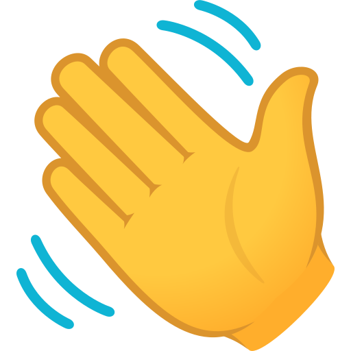 Waving Hand Sign on JoyPixels