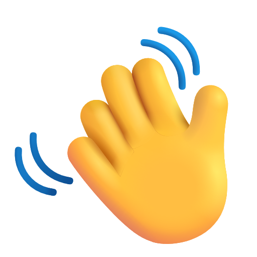 Waving Hand Sign on Microsoft 3D
