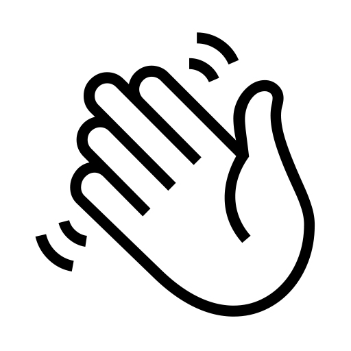 Waving Hand Sign on Noto Emoji