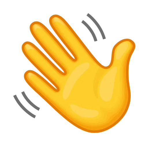 Waving Hand Sign on Telegram