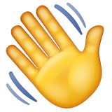 Waving Hand Sign on WhatsApp