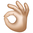 Ok Hand Sign: Medium-Light Skin Tone on Samsung