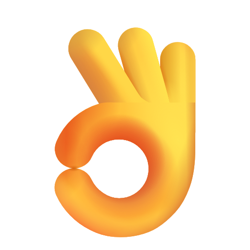 Ok Hand Sign on Microsoft 3D