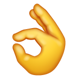 Ok Hand Sign on WhatsApp