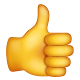 Thumbs Up Sign on WhatsApp