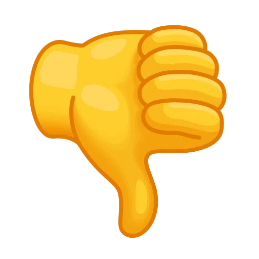 Thumbs Down Sign on Telegram