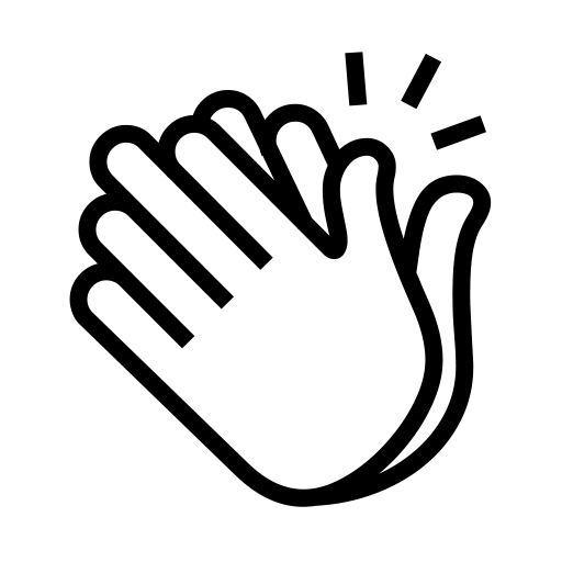 Clapping Hands Sign on Noto Emoji