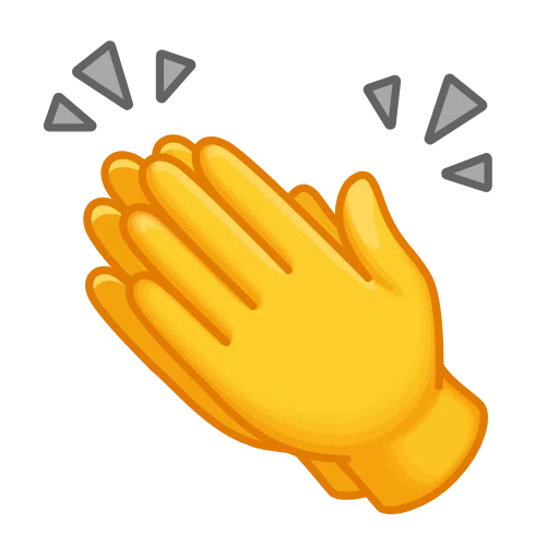Clapping Hands Sign on Telegram