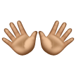 Open Hands Sign: Medium Skin Tone on Samsung