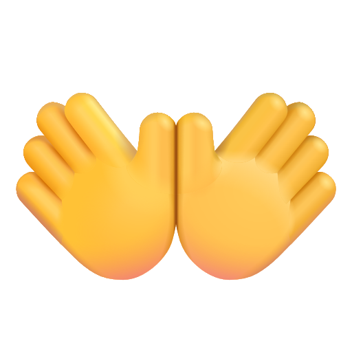 Open Hands Sign on Microsoft 3D