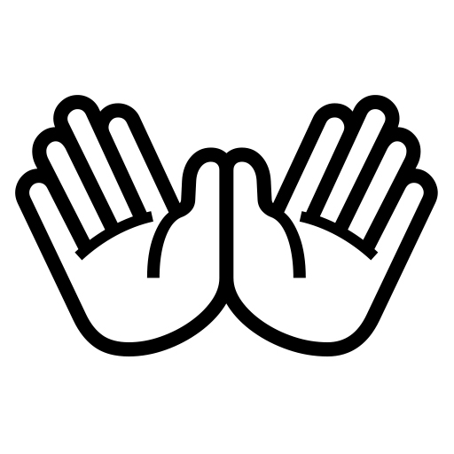 Open Hands Sign on Noto Emoji