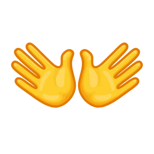 Open Hands Sign on Telegram