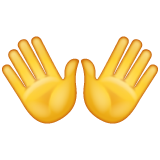 Open Hands Sign on WhatsApp