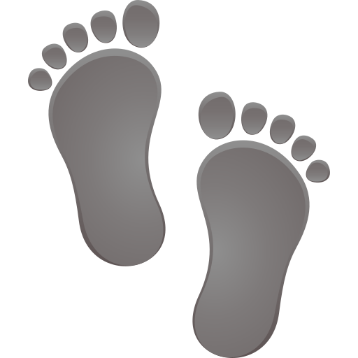 Footprints on JoyPixels