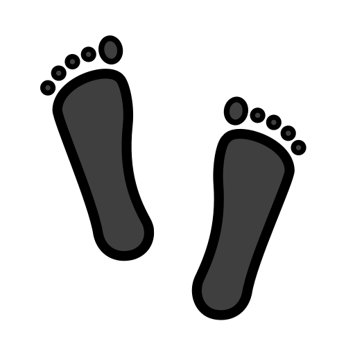 Footprints on OpenMoji