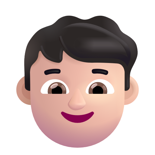 Boy: Light Skin Tone on Microsoft 3D