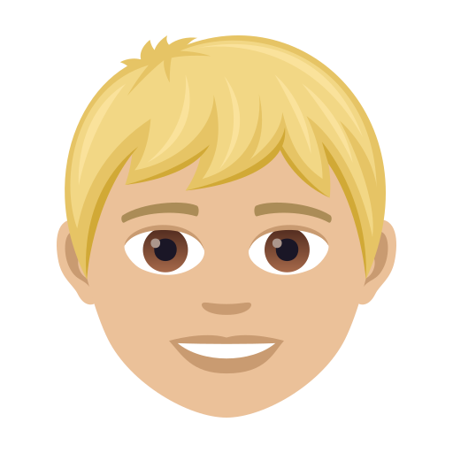 Boy: Medium-Light Skin Tone on JoyPixels