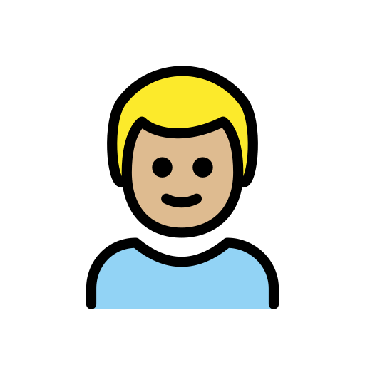 Boy: Medium-Light Skin Tone on OpenMoji