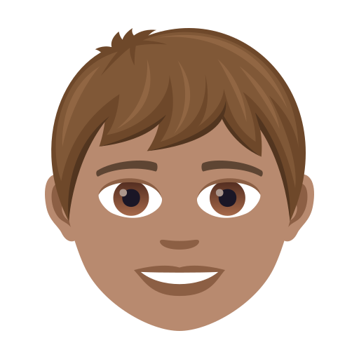 Boy: Medium Skin Tone on JoyPixels