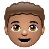 Boy: Medium Skin Tone on WhatsApp