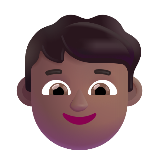 Boy: Medium-Dark Skin Tone on Microsoft 3D
