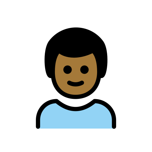 Boy: Medium-Dark Skin Tone on OpenMoji