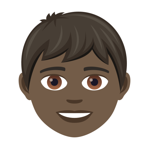 Boy: Dark Skin Tone on JoyPixels