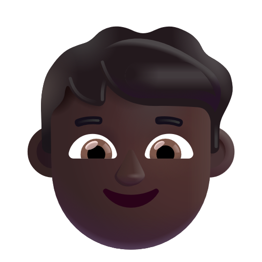 Boy: Dark Skin Tone on Microsoft 3D