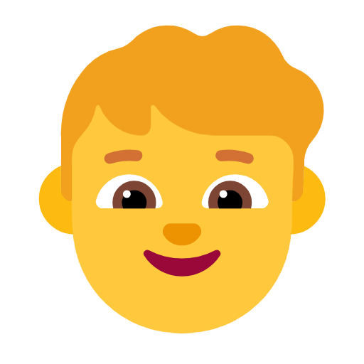 Boy on Microsoft Fluent