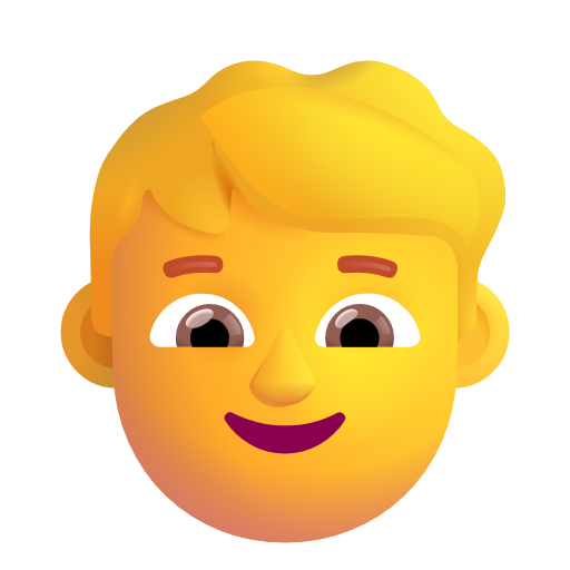 Boy on Microsoft 3D