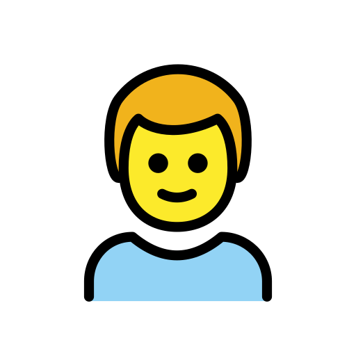 Boy on OpenMoji