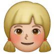 Girl: Medium-Light Skin Tone on Samsung