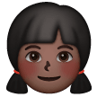 Girl: Dark Skin Tone on Samsung