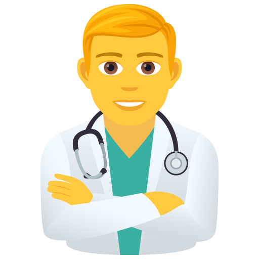 Man Health Worker on JoyPixels