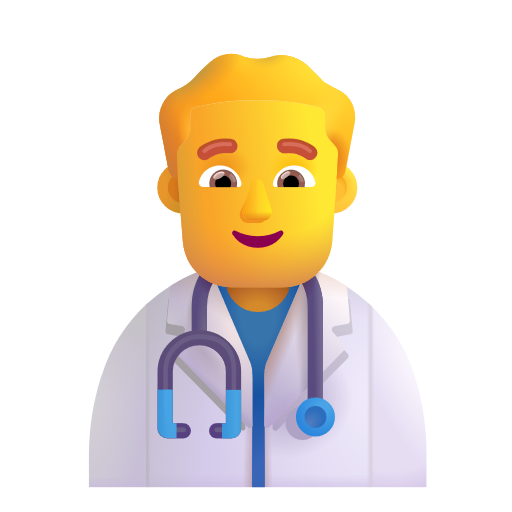 Man Health Worker on Microsoft 3D
