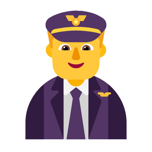 Man Pilot on Microsoft Fluent