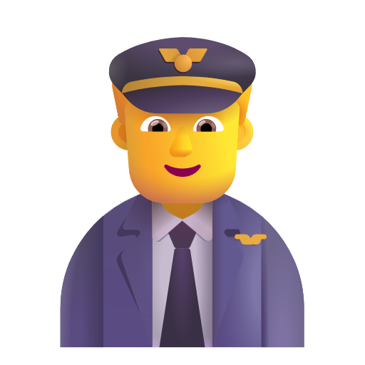 Man Pilot on Microsoft 3D