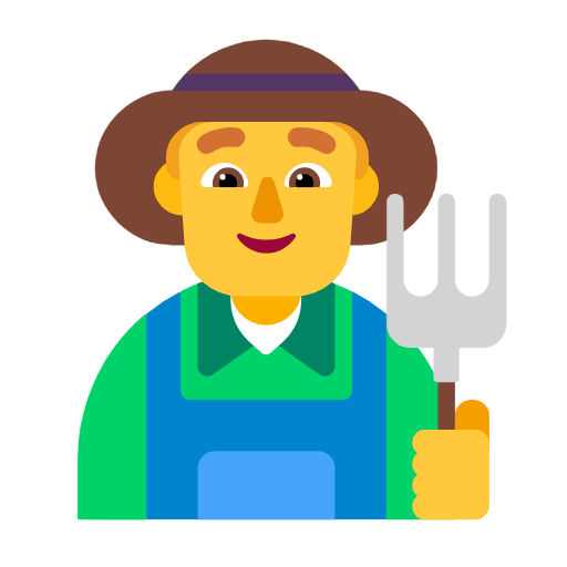 Man Farmer on Microsoft Fluent