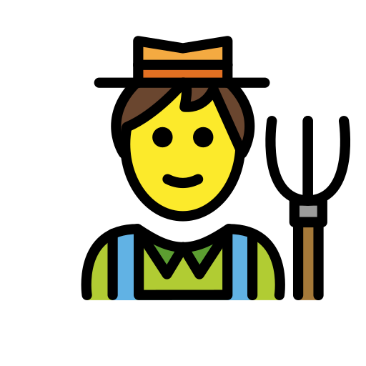 Man Farmer on OpenMoji