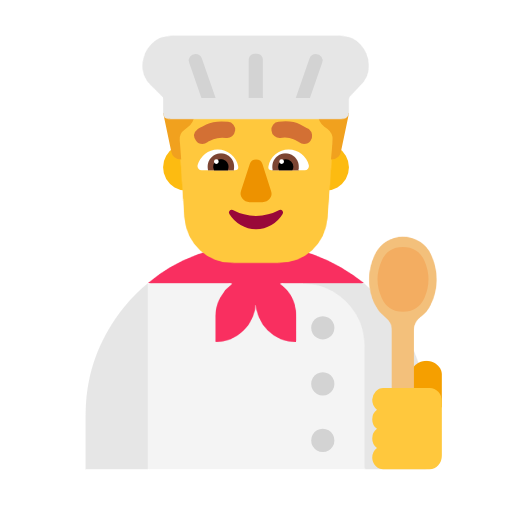 Man Cook on Microsoft Fluent