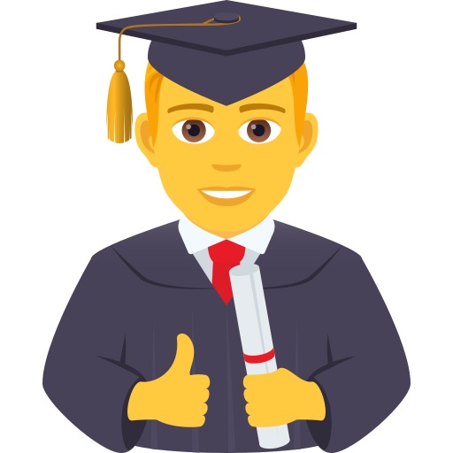 Man Student on JoyPixels