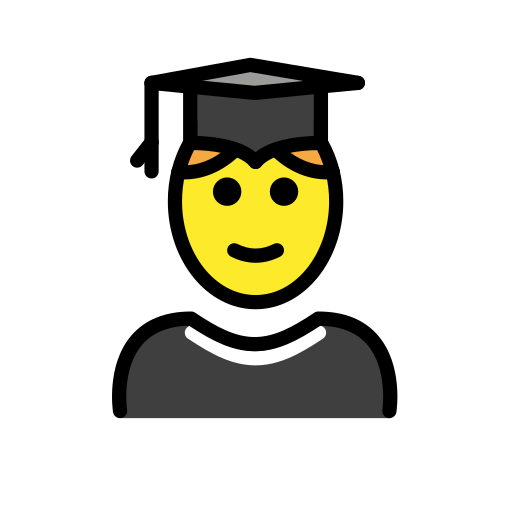 Man Student on OpenMoji
