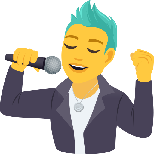 Man Singer on JoyPixels