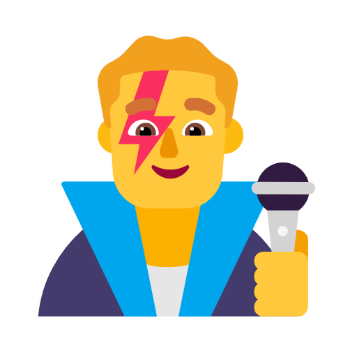 Man Singer on Microsoft Fluent