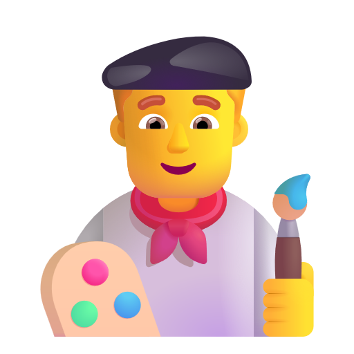 Man Artist on Microsoft 3D