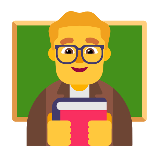 Man Teacher on Microsoft Fluent
